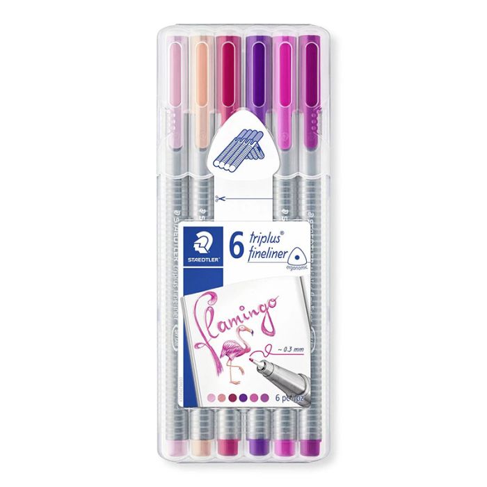 Bo Te De Stylos Staedtler Triplus Fineliner Flamingo