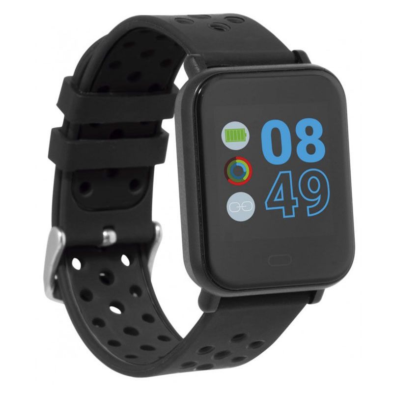 Montre Connect e KSIX Fitness Band Cube HR2 Bluetooth Noir