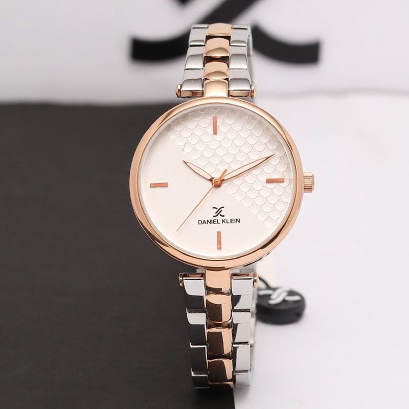 Montre Femme DANIEL KLEIN DK-1-12556-3 Silver Rose Gold prix