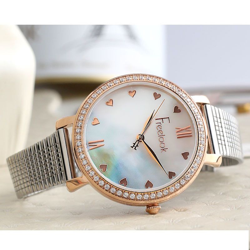 Montre Femme FREELOOK FL-1-10058-5 - Argent \u0026 Rose Gold prix tunisie -  Price.tn
