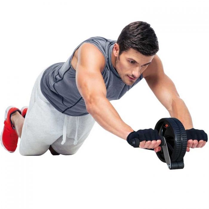 Appareil abdominaux SVELTUS 2601 AB Wheel Noir