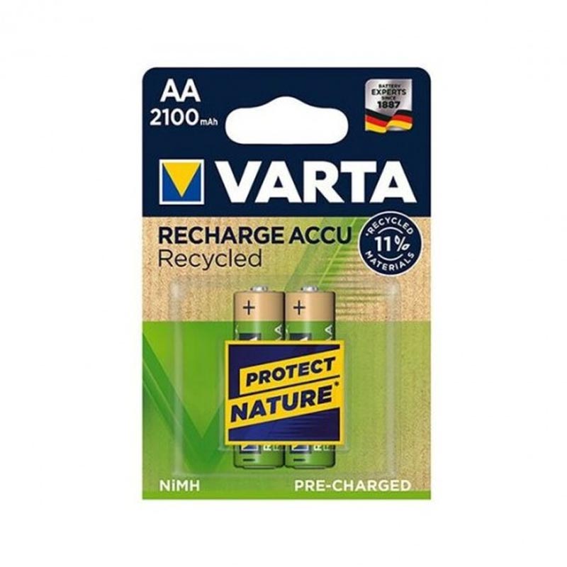 2 x Pile Rechargeable VARTA LR6 AA 2100mAh