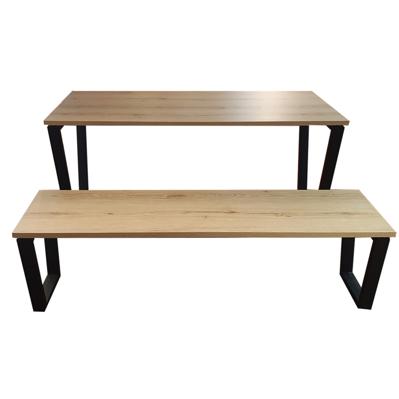 Table JOSSEPO Rectangulaire En MDF Avec Chaise Banquette