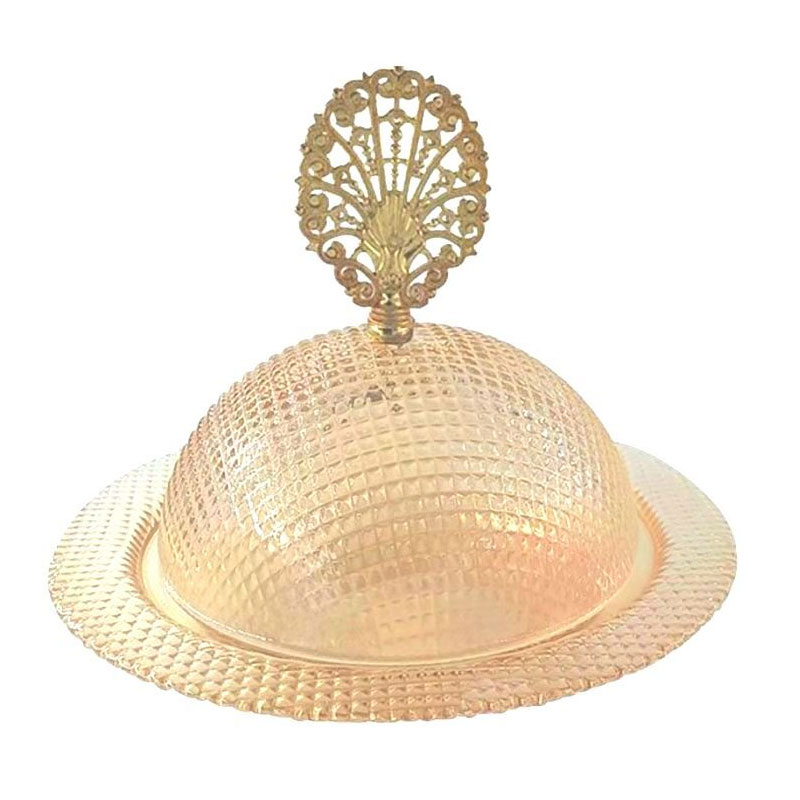 Plat À Servir En Verre Avec Couvercle