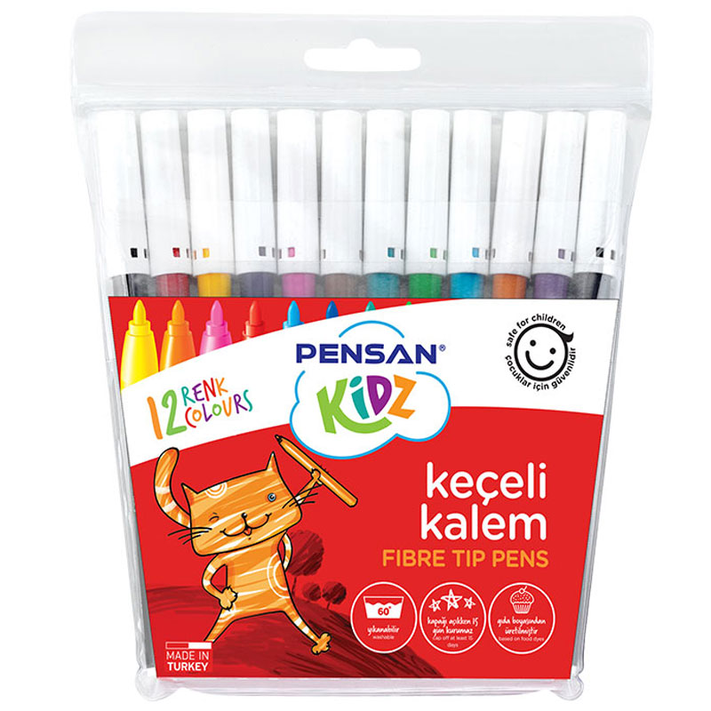 de 12 Feutres de Coloriage PENSAN Kidz