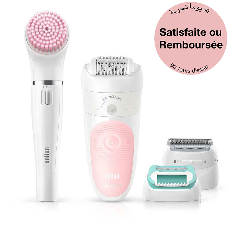 Épilateur BRAUN Silk-Epil 5 SES5-875BS pour visage et corps - Braun