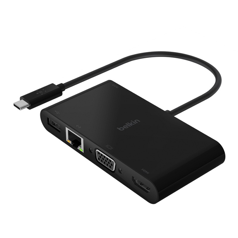 Adaptateur BELKIN Multiport USB-C 5-en-1 100W - Noir