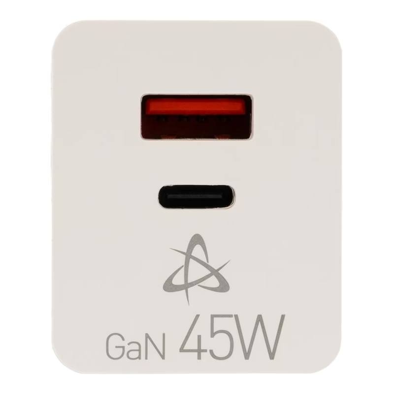 Adaptateur de Charge SBOX 45W Avec 2 Ports USB-C / USB-A - Blanc - SBOX