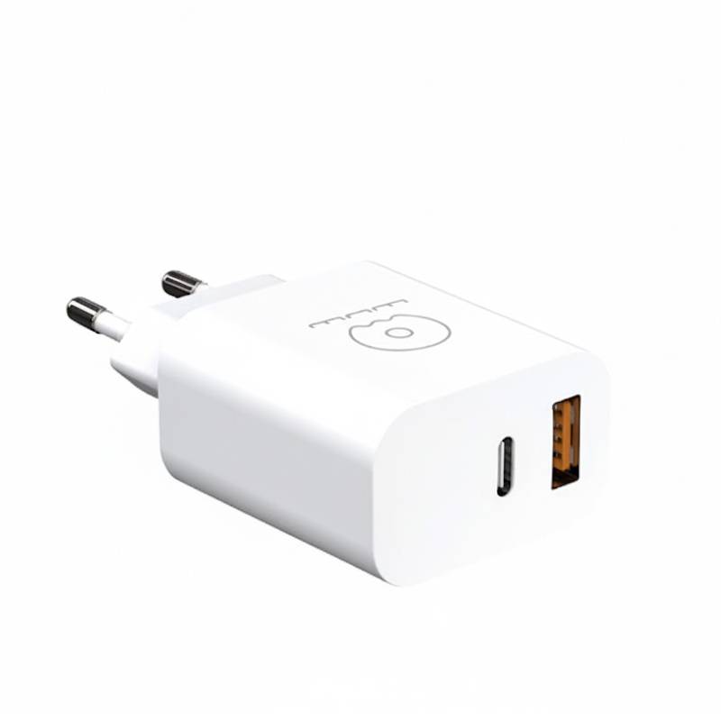 Adaptateur de Charge WUW C172 20W avec 2 Ports USB-A & Type-C