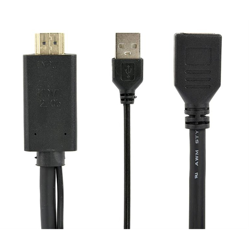 Adaptateur GEMBIRD HDMI Male 4K Actif vers DisplayPort Femelle - GEMBIRD
