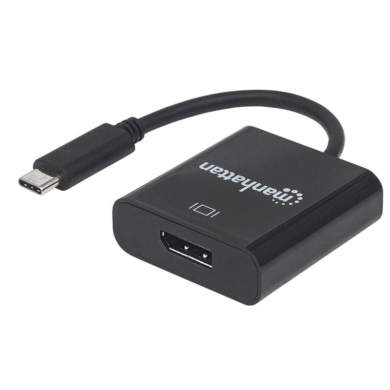 Adaptateur MANHATTAN USB 3.1 Type-C vers DisplayPort Femelle - Noir
