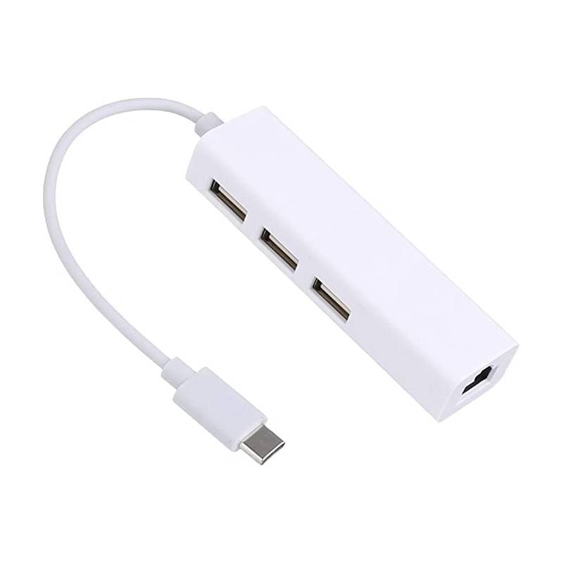 Adaptateur USB Type-C vers HUB 3.0 - Blanc