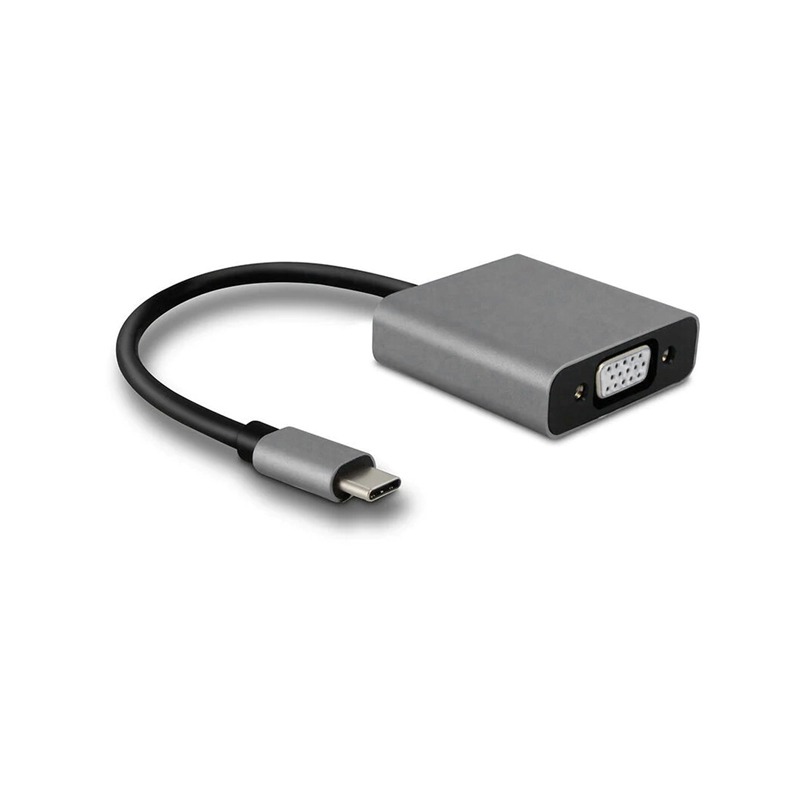 Adaptateur USB Type C Vers VGA - Silver