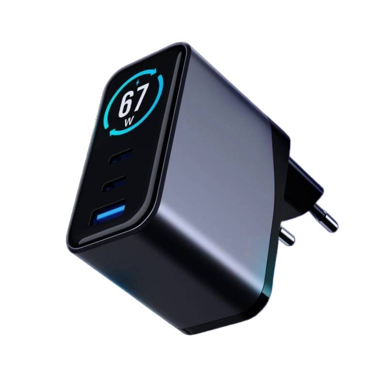 Adaptateur De Charge 3MK 67W Avec 3 Ports USB-C/USB-A - Noir - 3MK