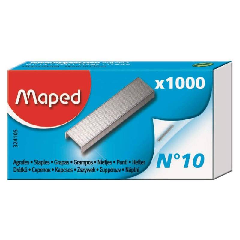 Agrafes MAPED N°10 1000 pièces - 324105