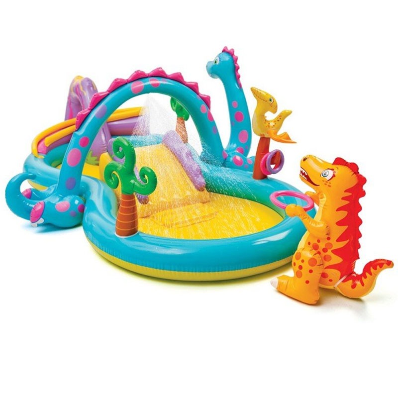 Jeu Gonflable INTEX Dinoland Play Center avec piscine et toboggan - INTEX