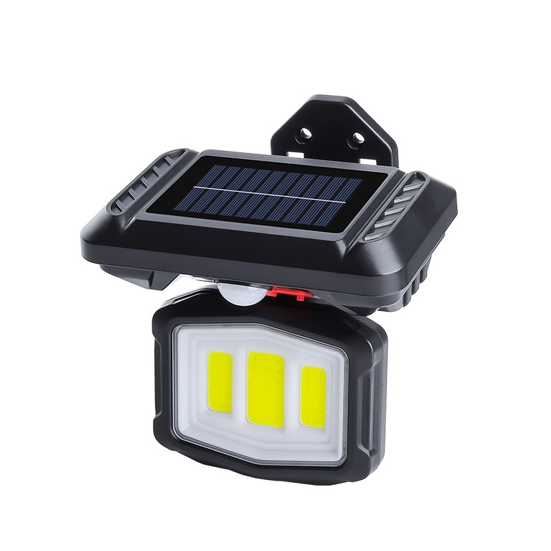 Applique Murale Solaire COB 18W avec Détecteur de Mouvement Rechargeable - YX670L-1