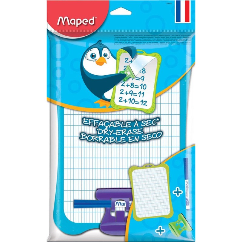 Ardoise Classic MAPED Blanche + Accessoires MAPED - MAPED