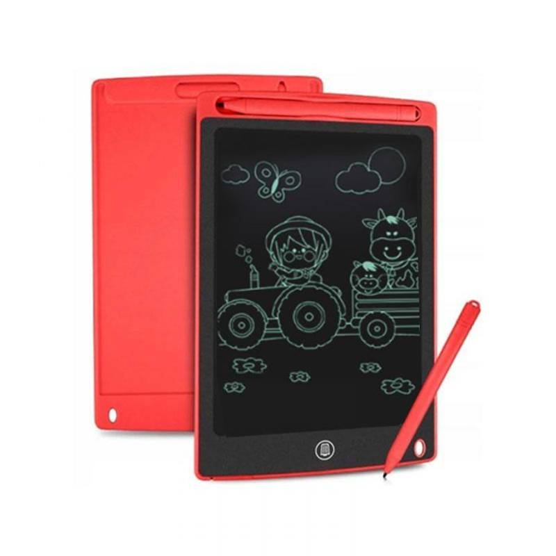 Ardoise Magique LCD 10'' Pour Enfant - Rouge