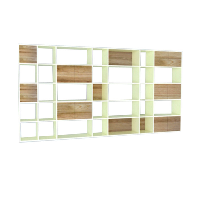 Armoire D'exposition Moderne En Bois Avec Étagères - Blanc