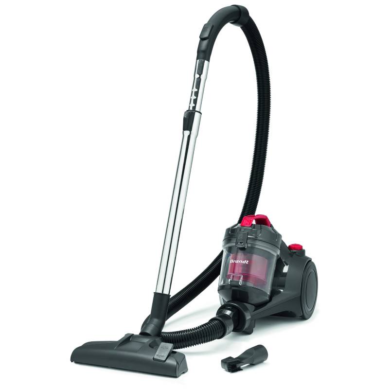 Aspirateur Sans Sac BRANDT ASS120R 1200W - Noir&Rouge - Brandt