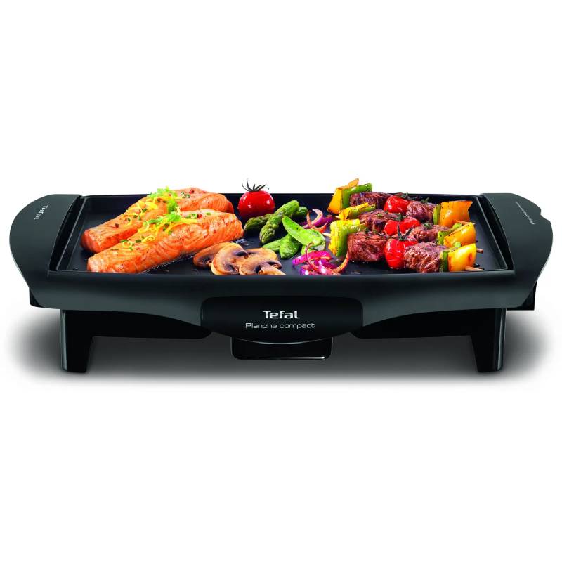 Barbecue Électrique TEFAL Plancha Compact CB500512 1800W - Noir - Tefal