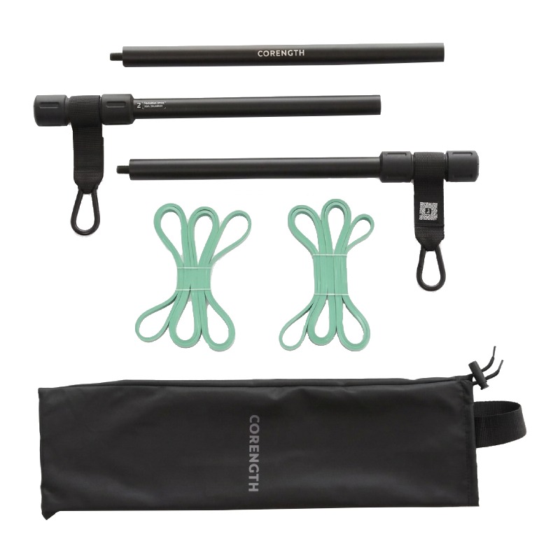 Barre De Musculation Nomade Avec 2 Élastiques 10kg - 5416979 - DOMYOS