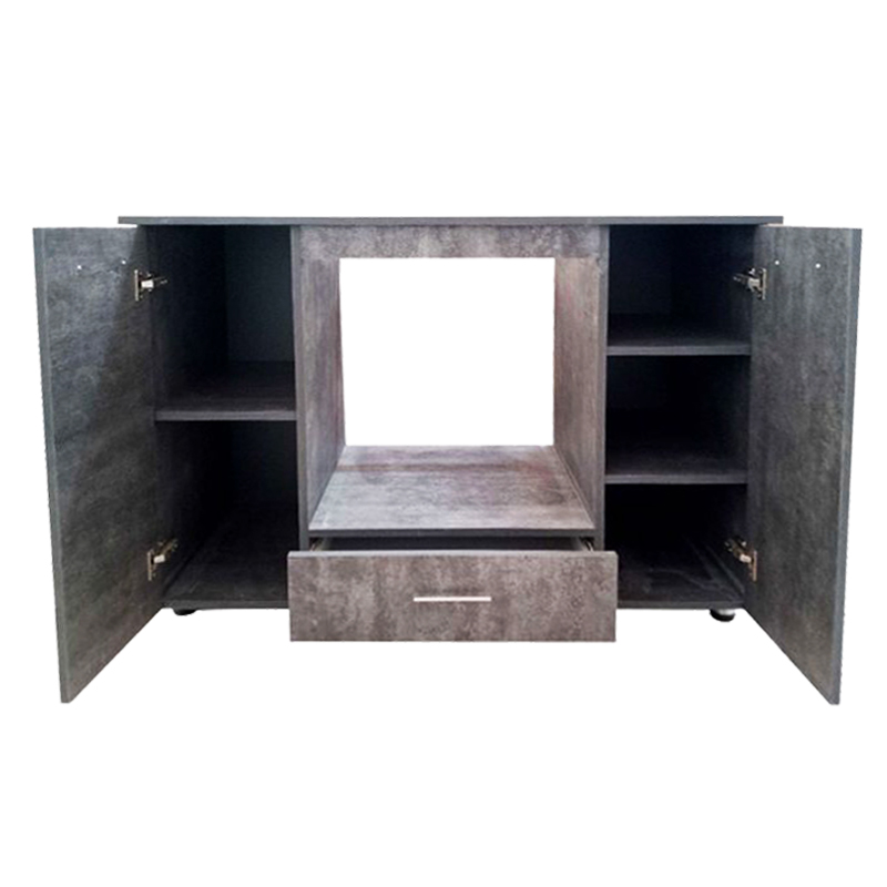 BAS Four Encastrable Avec 1 Tiroir Et 2 Portes - Gris (A1200-560)