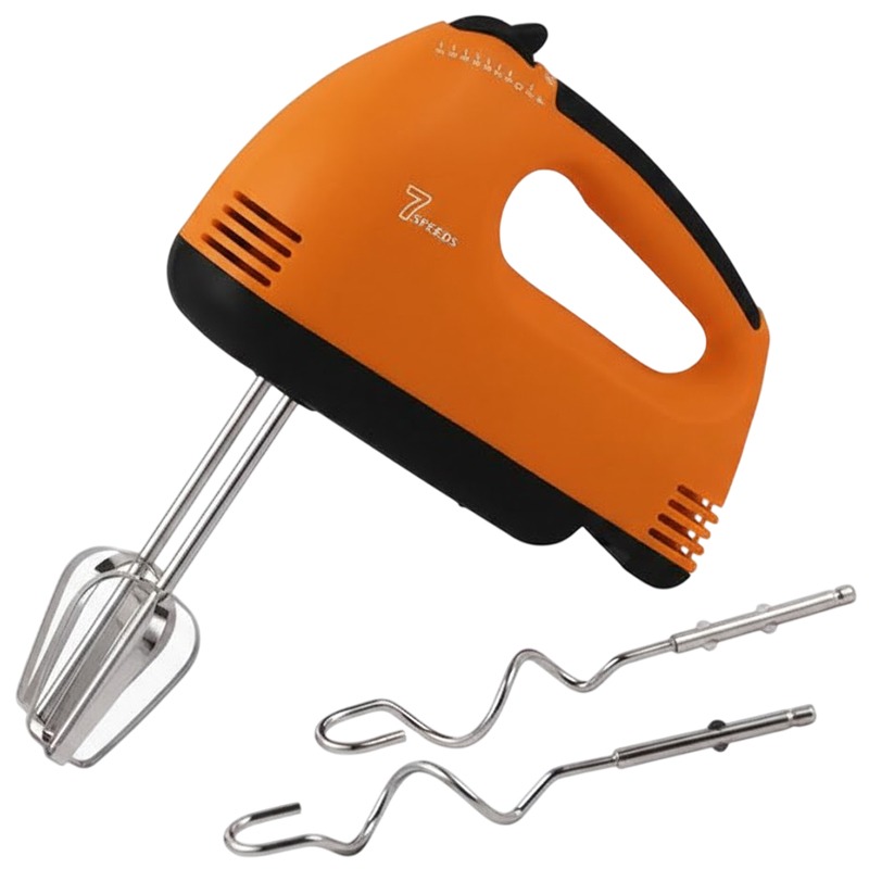 Batteur À Main Sans Bol IRONIX WMN43-23 280W - Orange&Noir - IRONIX
