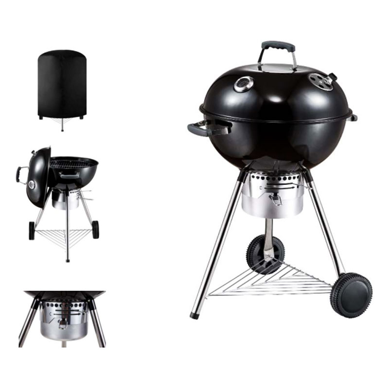 Barbecue à Charbon Round D58 - Noir