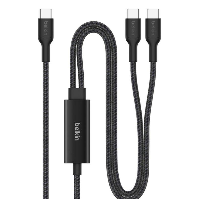 Câble De Charge Belkin BoostCharge Pro 140W USB-C vers Double USB-C - Noir - BELKIN