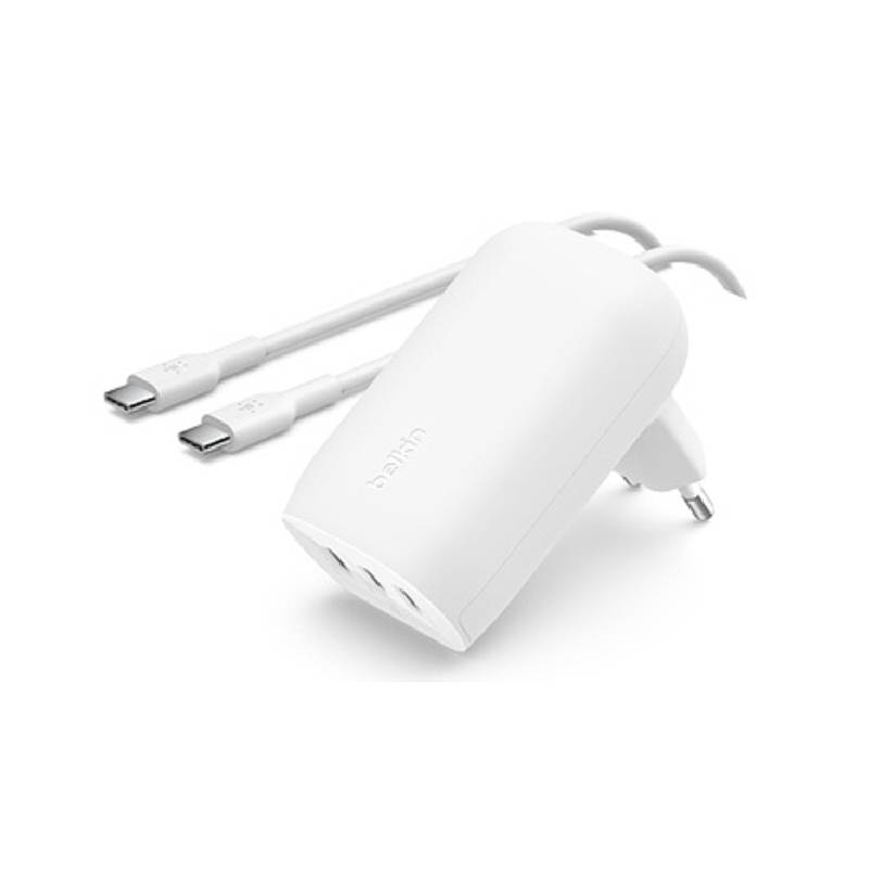 Chargeur Belkin Avec 3 Ports USB-C 67W - Blanc