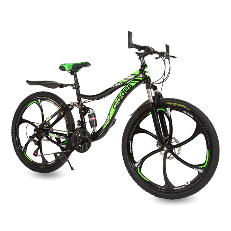 Bicyclette VTT AIDIDES GT-JG-01-V 26" 21 Vitesses – Vert - AIDIDES