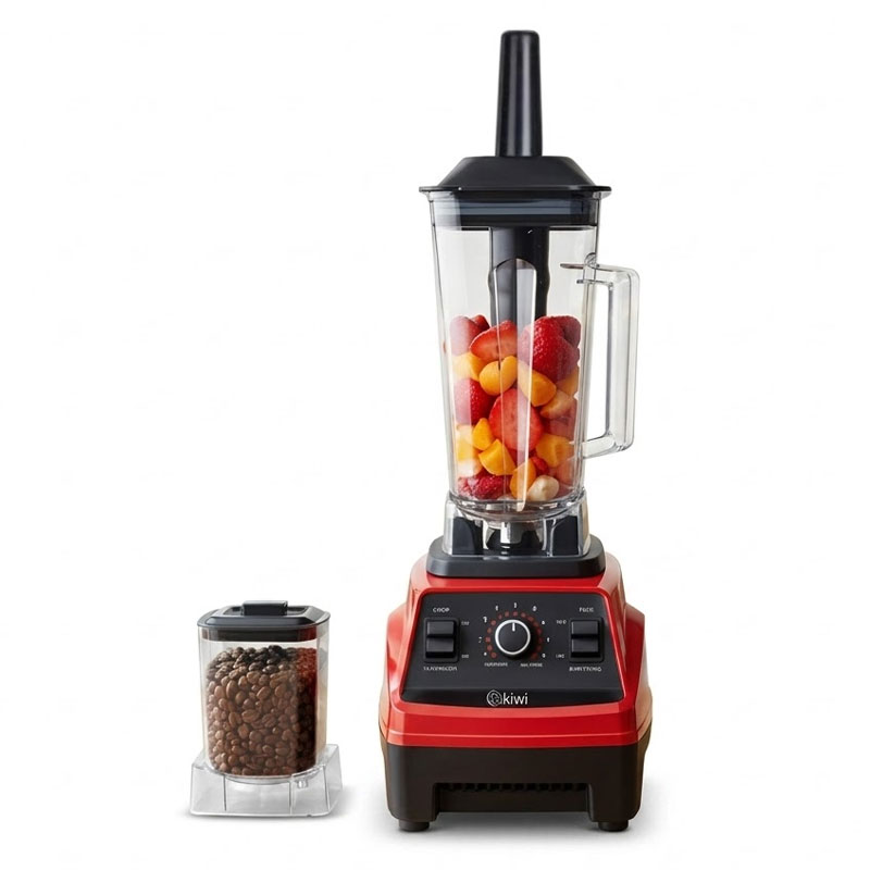 Blender Professionnel 2EN1 KIWI KSB-2251G 2Litres 1500W - Rouge