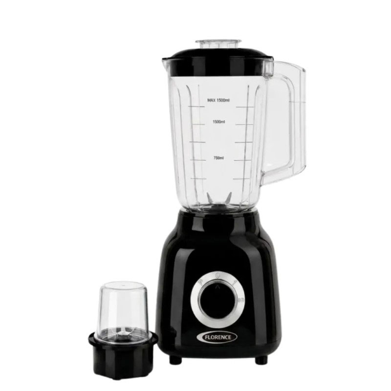 Blender 2en1 FLORENCE R-2822 1000W 1.5L Avec Moulin - Noir - FLORENCE