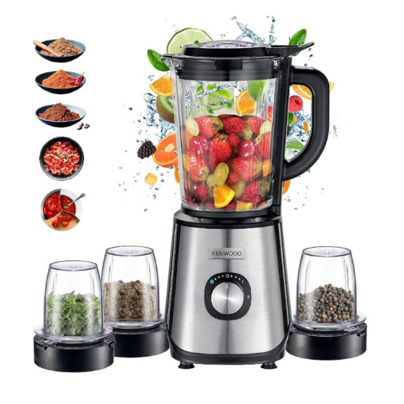 Blender KENWOOD BLM45-880SS 1000Watts Avec 3 Moulins - Silver - Kenwood