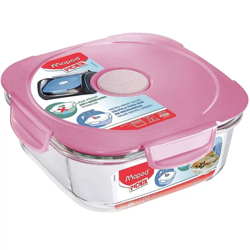 Boîte à Déjeuner Verre Maped Adult Rose - 870501 - MAPED