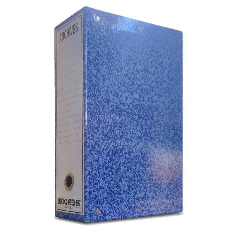 Boite d'archives RIBAT A 2 Bouton Z 15 - Bleu - RIBAT-PAPIER