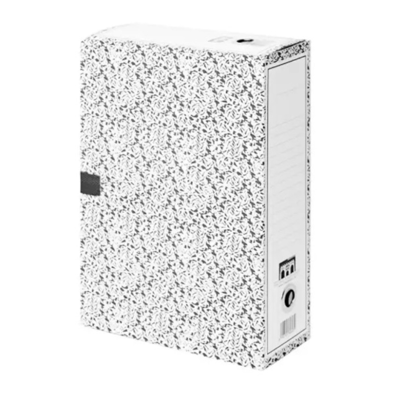 Boîte d'Archives RIBAT Z 10 à Bouton - Gris - RIBAT-PAPIER