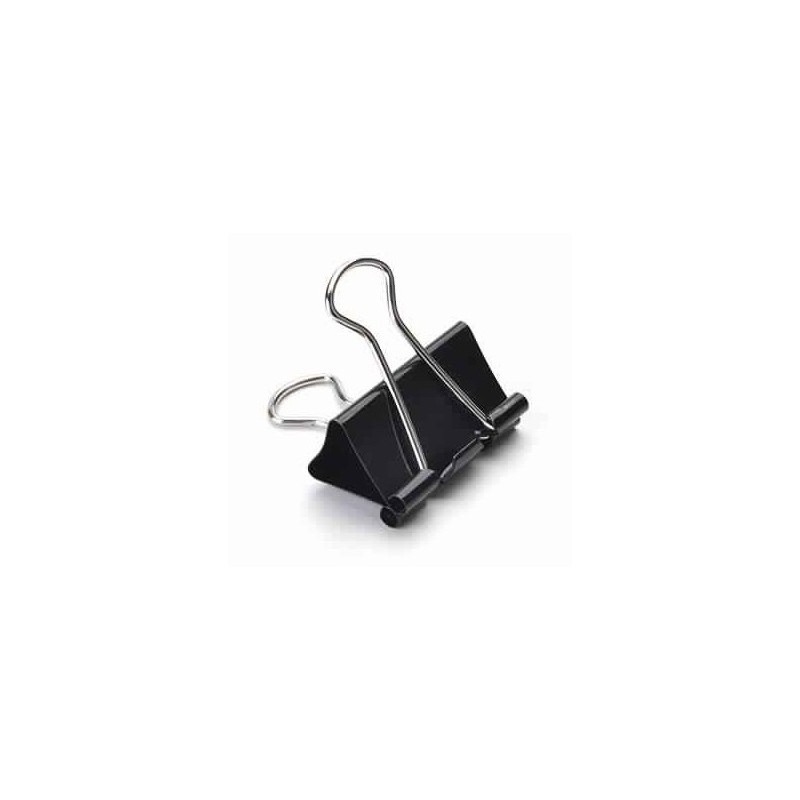 Boîte de 12 Pinces Binder Clips 25mm - Noir