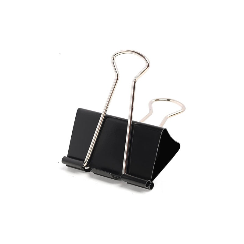 Boîte de 24 Pinces Binder Clips 15mm - Noir