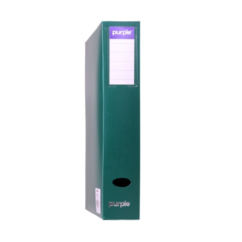 Boite De Classement PURPLE En Polypro Elegance Dos 60mm - Vert