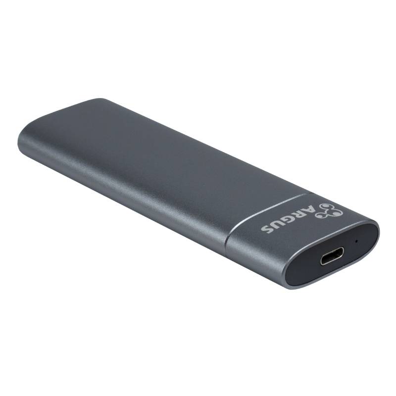 Boîtier ARGUS Pour Disque Dur Externe SSD M.2 NVMe / USB 3.2 Type-C - Gris