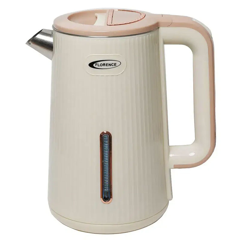 Bouilloire FLORENCE HK-373 1500W 2L - Beige - FLORENCE
