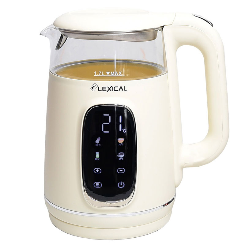 Bouilloire Sans Fil LEXICAL LEK-1462-3 2200W 1.7L - Beige - LEXICAL
