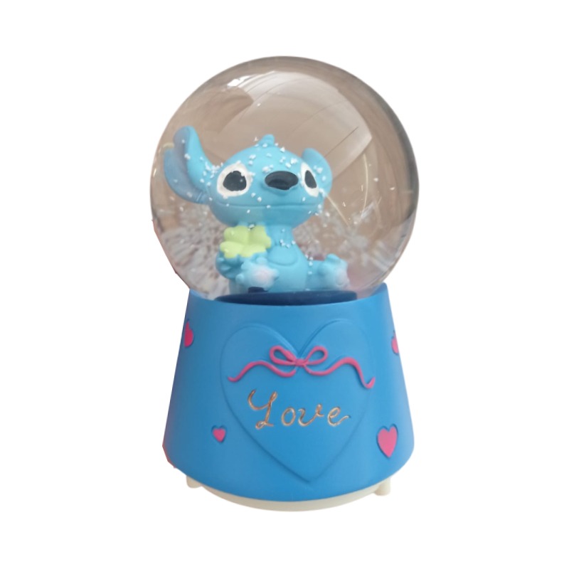 Boule De Neige Veilleuse Décorative Stitch - Bleu