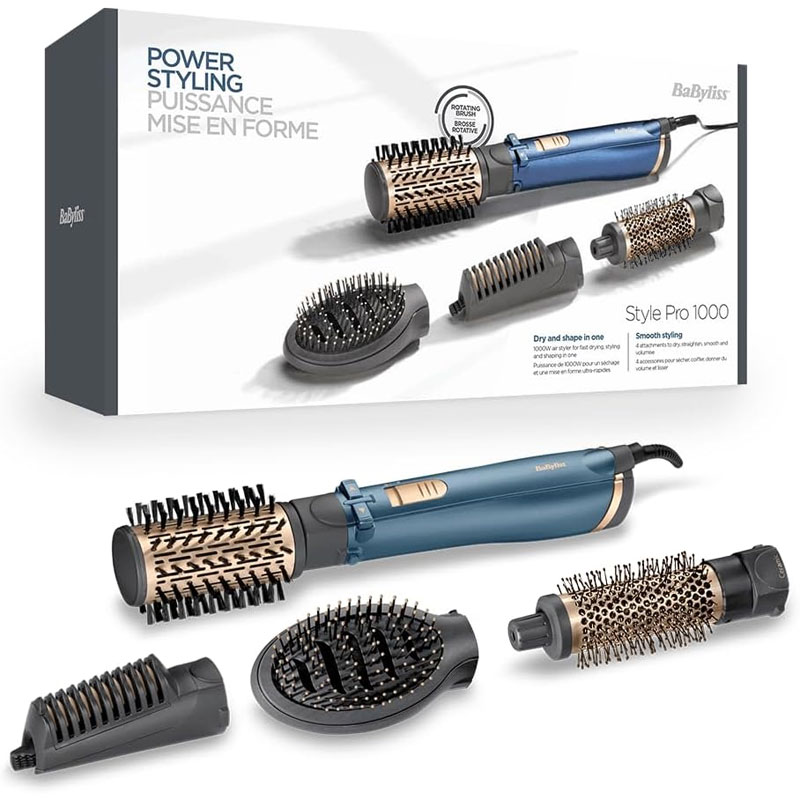 Brosse Soufflante BABYLISS Style Pro AS965E 1000W - Bleu