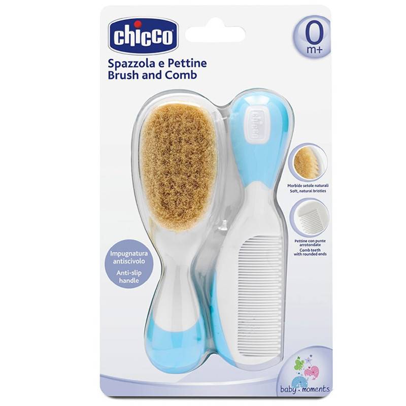 Brosse Et Peigne CHICCO Pour Bébé - Bleu