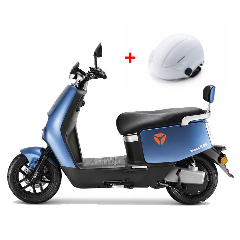 Bundel Scooter électrique Yadea E8S Bleu Avec Casque Offerte