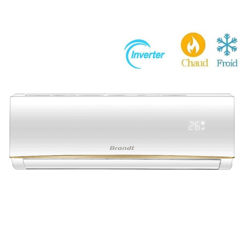 Climatiseur BRANDT 12000 BTU Inverter Chaud & Froid Blanc